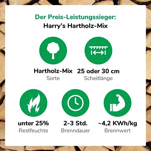 Buchenholzbriketts PINI KAY Premium 480kg – Bild 5